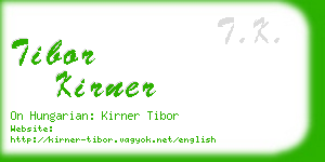 tibor kirner business card